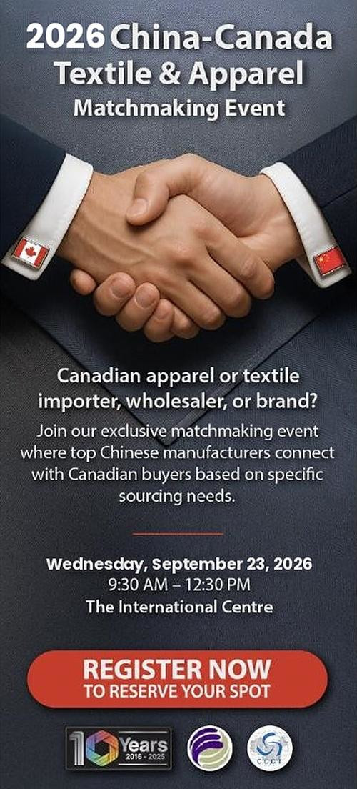 2026 China-Canada Textile & Apparel Matchmaking Event